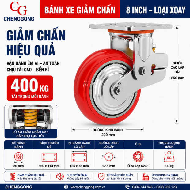 banh-xe-day-pu-giam-chan-d200-co-dinh